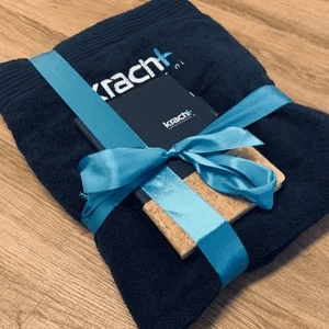 Notitieboek met kurk en logo