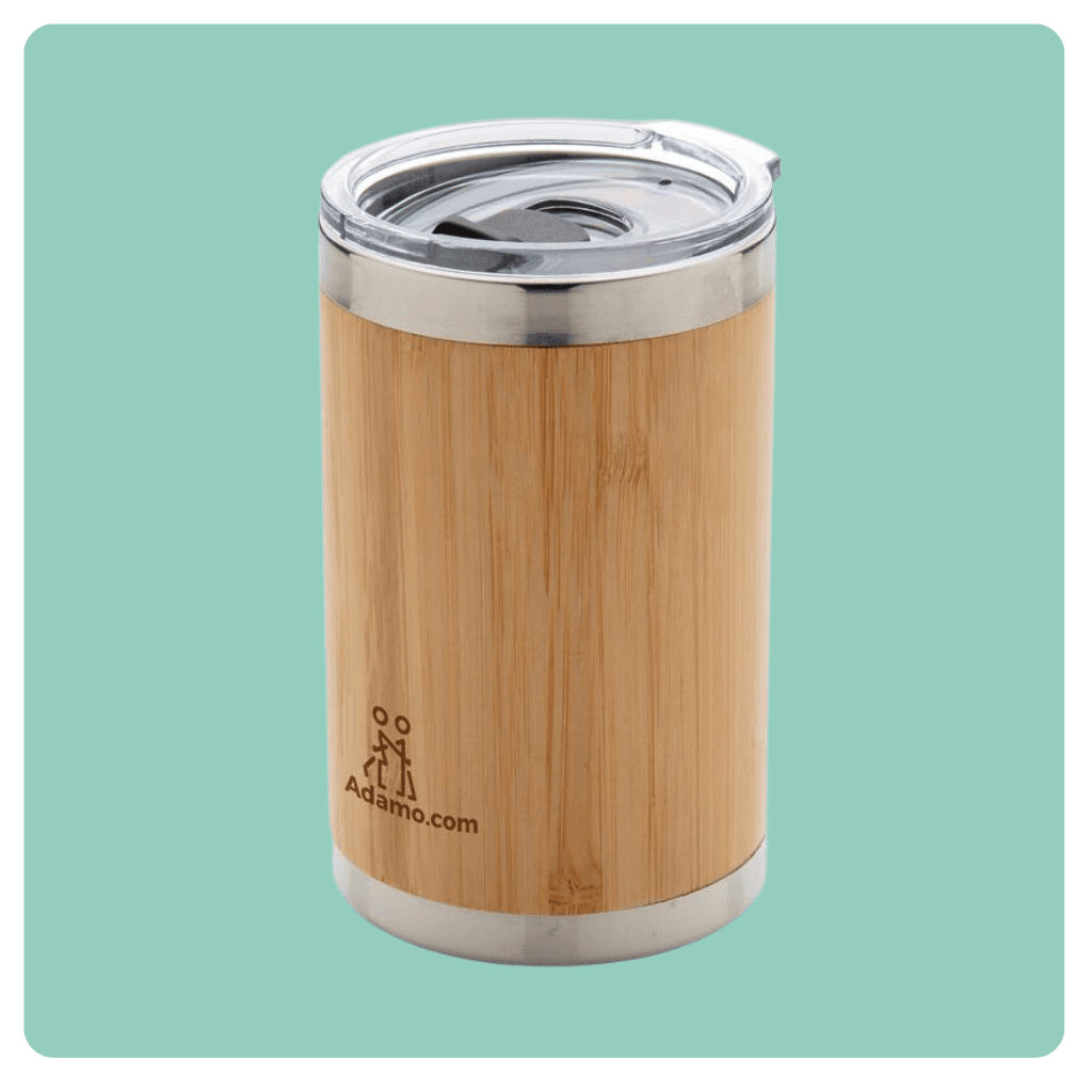 bamboe koffiebeker met logo